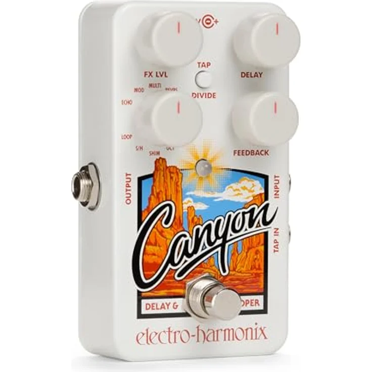 Electro Harmonix Canyon Delay & Looper, Effektpedal mit 10 Delay-Modi, 3 Sekunden Verzögerungszeit und Tap Tempo – Bild 2