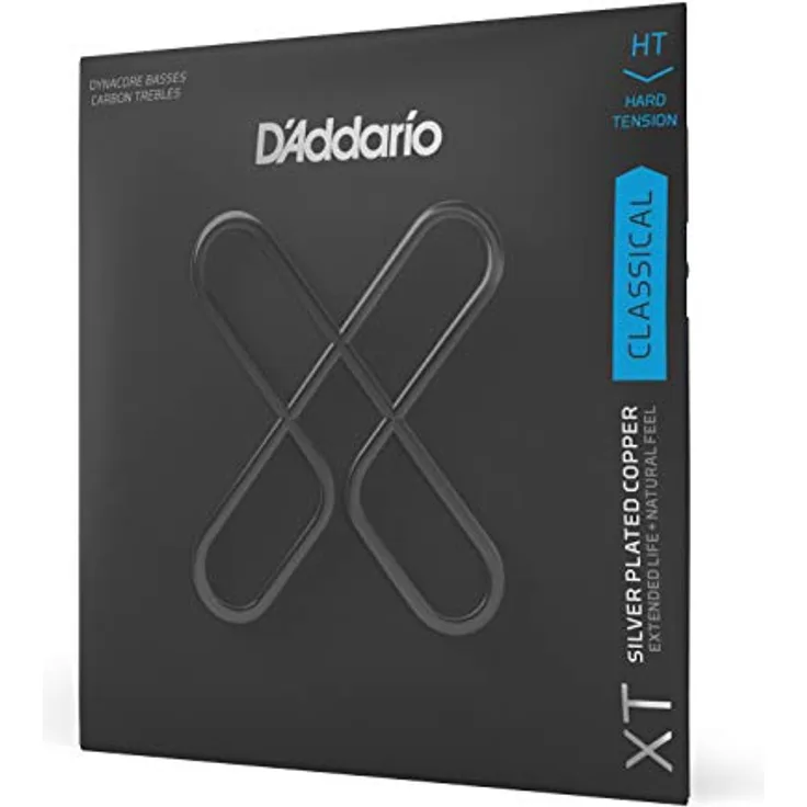 D'Addario XTC46FF, XT Classical Dynacore Carbon Saite, starke Spannung mit fortschrittlichem Korrosionsschutz und hoher Intonation