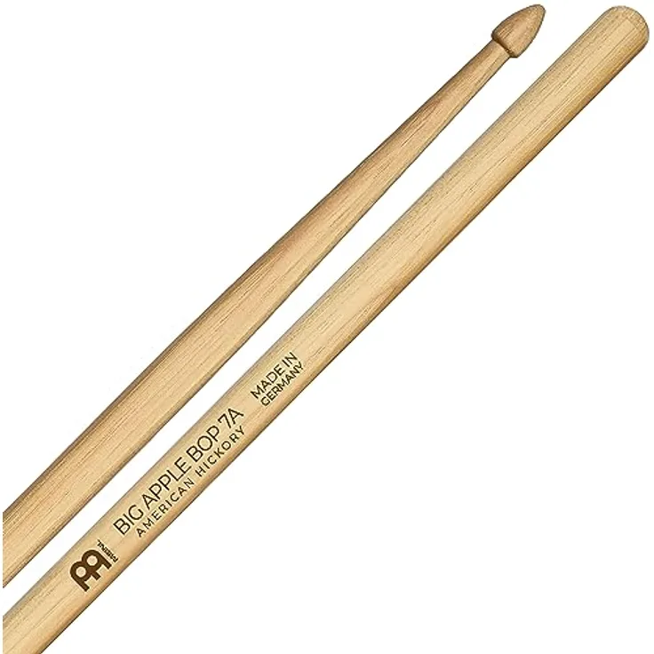 Meinl Big Apple Bop Hickory, Drumsticks aus American Hickory mit leichtem Gewicht, 406 mm Länge, Eichelkopf