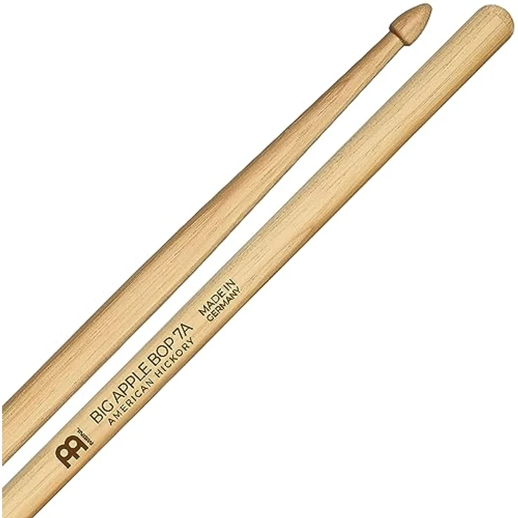 Meinl Big Apple Bop Hickory, Drumsticks aus American Hickory mit leichtem Gewicht, 406 mm Länge, Eichelkopf – Bild 1