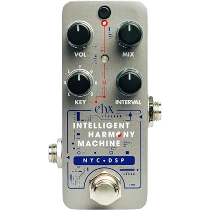 Electro Harmonix Pico Intelligent Harm Machine, Effektpedal für E-Gitarre mit 2- oder 3-stimmigen Harmonien, flüssigem Tracking und 10 Intervalloptionen – Bild 1