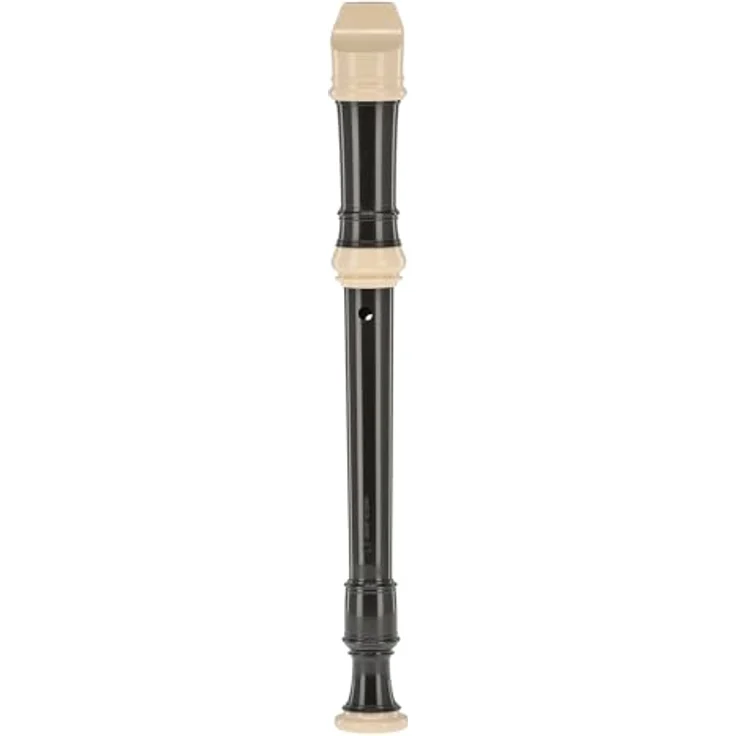 Aulos 507B Symphony Sopranino, 3-teilige Blockflöte mit barocker Griffweise, elfenbeinfarbigem Mundstück und Fußring, dunkelbrauner Korpus, inkl. Tasche – Bild 6