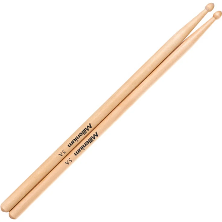 Millenium 5A Maple Drumsticks, Ahorn Holz, Paarpreis, Länge 402 mm, Durchmesser 14,9 mm