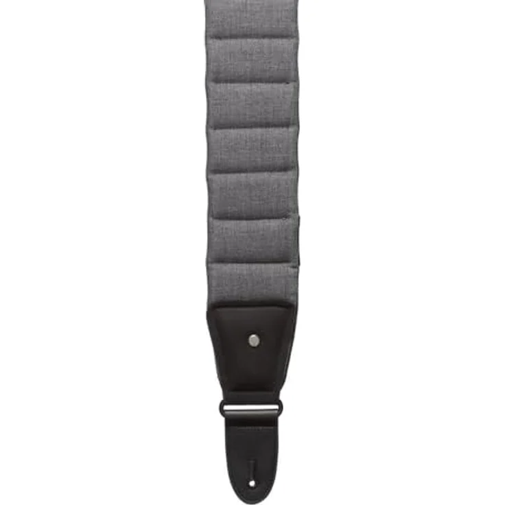 Mono Cases The Betty Strap Ash Short, Gitarren- & Bassgurt mit integrierter Plektrum Tasche, grau, verstellbar von 102 cm bis 117 cm, atmungsaktive Neoprenunterseite, Memory Foam Polsterung – Bild 1