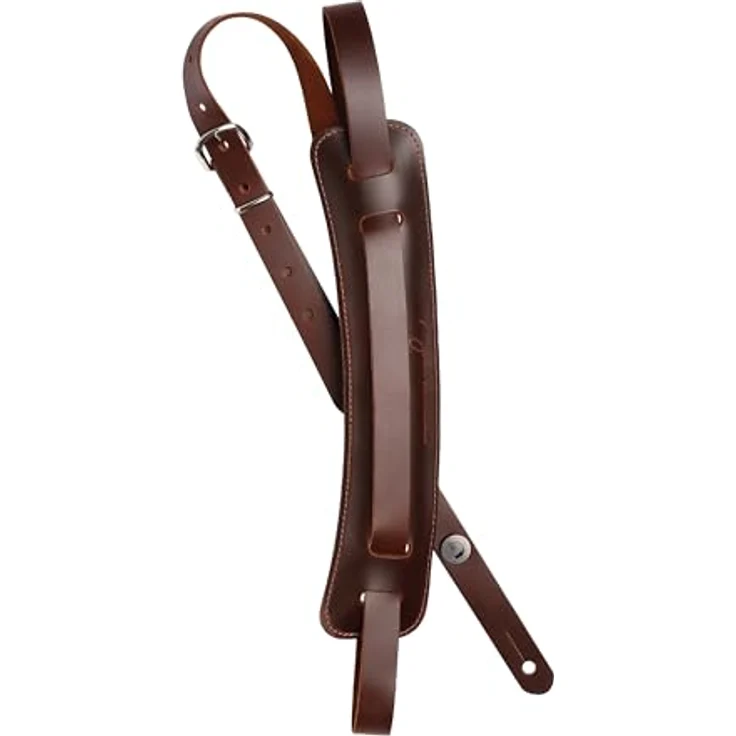 Daddario 19JL01 Lennon Ed Sullivan BR, Leder-Gitarrengurt nach historischem Vorbild, verstellbar von 87 cm - 140 cm, braun – Bild 1