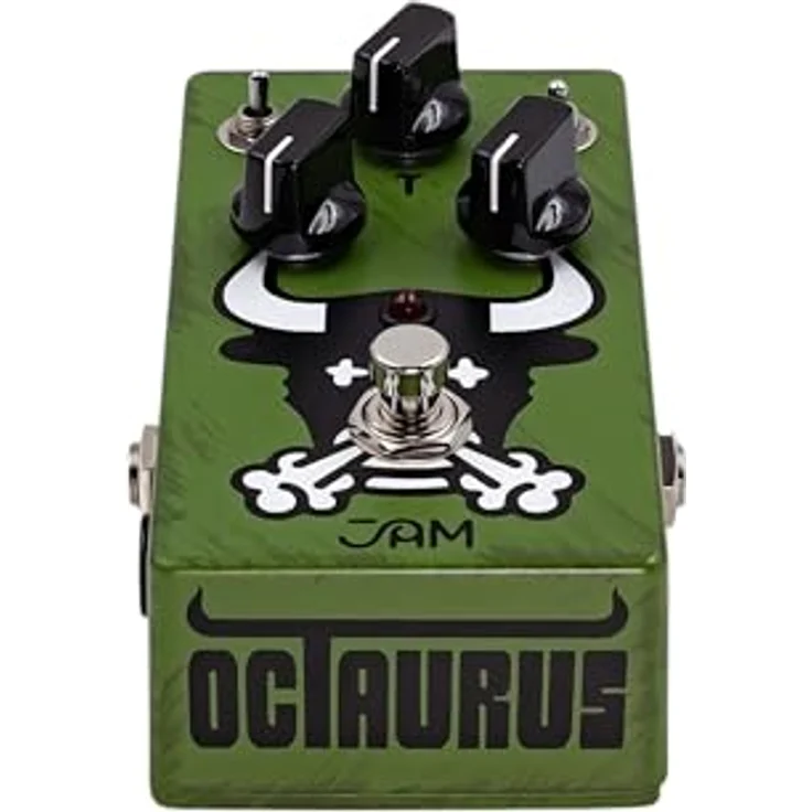 JAM pedals Octaurus Octafuzz, Effektpedal für E-Gitarre mit intuitivem Layout, Gain-, Level- und Tone-Regler, Mid-Scooped- und Full-Range-Voicing, symmetrisches und asymmetrisches Clipping, True Bypass – Bild 5
