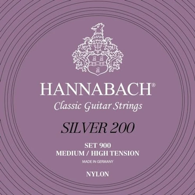 Hannabach 900 MHT Silver 200, Nylonsaiten für klassische Gitarre, medium/high tension – Bild 1