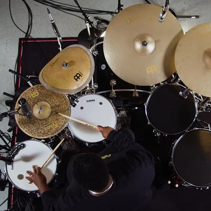 Meinl 15" Byzance Hi-Hat Extra Dry, handgehämmertes B20 Bronze Becken mit trockenem, erdigem Sound – Bild 6