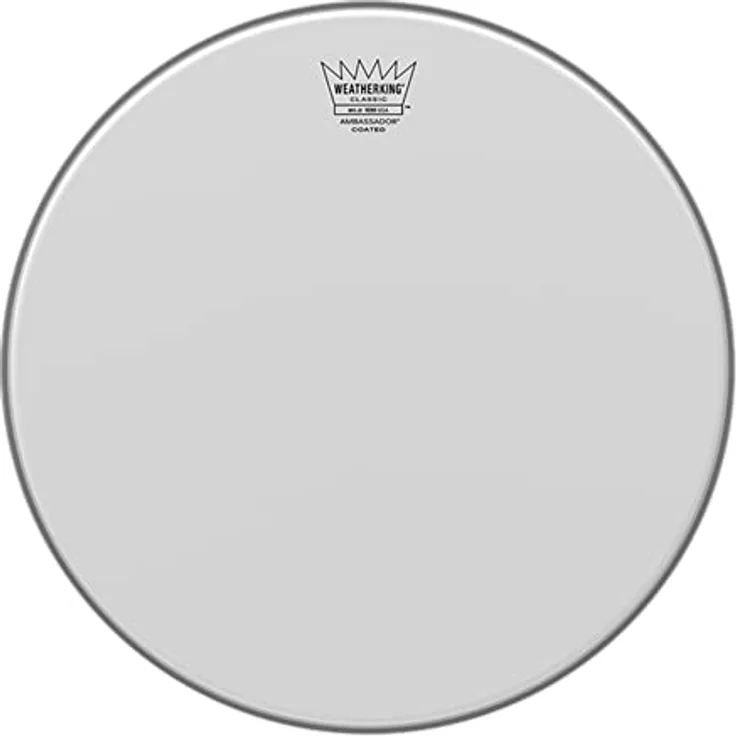 Remo 20" Ambassador Coated Classic, einlagiges Schlagfell für Vintage Drums, 10mil stark, weiß aufgeraut – Bild 2