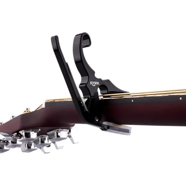 Kyser Quick Change Short Cut 3 Capo, Kapodaster für kreative Musiker, schwarz – Bild 3
