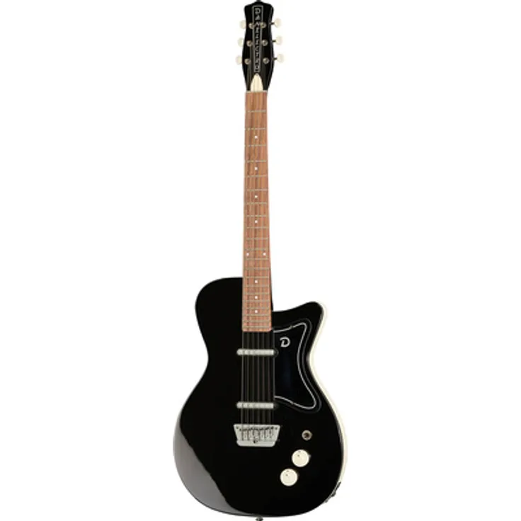 Danelectro 57 Limo Black, E-Gitarre mit Fichtenkorpus, Ahornhals und 2 Vintage 50's Lipstick®-Tonabnehmern
