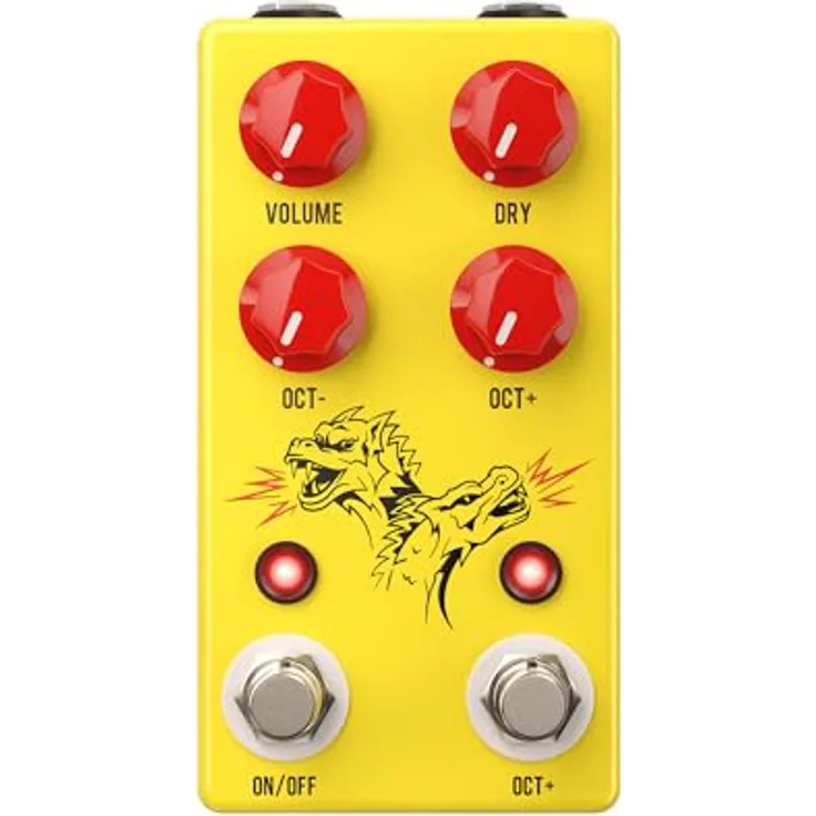 JHS Pedals Double Dragon Lo-Fi Octave, Lo-Fi Oktavpedal mit Sub- und Hochoktave, Metallgehäuse, made in USA
