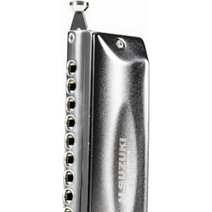 Suzuki Sirius S-48S, chromatische Mundharmonika in C-Dur mit 48 Stimmzungen und verchromter Messingplatte, inkl. Etui und Reinigungstuch – Bild 8