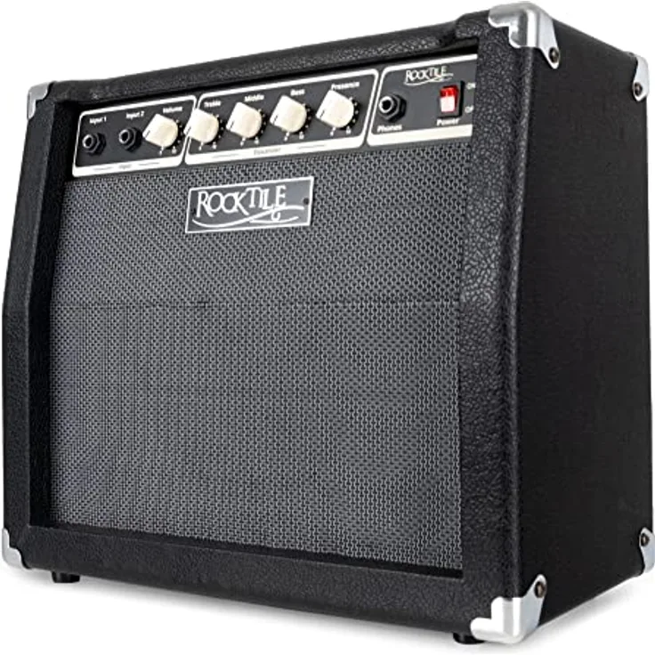 Rocktile BA-30 Jaco Basscombo 30 Watt, Bassverstärker im Combo-Format für aktive und passive Bässe, 10" Lautsprecher, 3-Band Equalizer mit Presence-Regler, schwarz