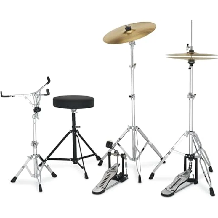 Gretsch Drums Renegade 22" Black Mist, Schlagzeug-Set mit Pappelholz-Kessel und Chrom-Hardware, inkl. 22"x16" Bass Drum, 14"x5" Snare, 16"x14" Floor Tom und 10"x7" & 12"x8" Toms, mit kompletem Zubehör – Bild 4