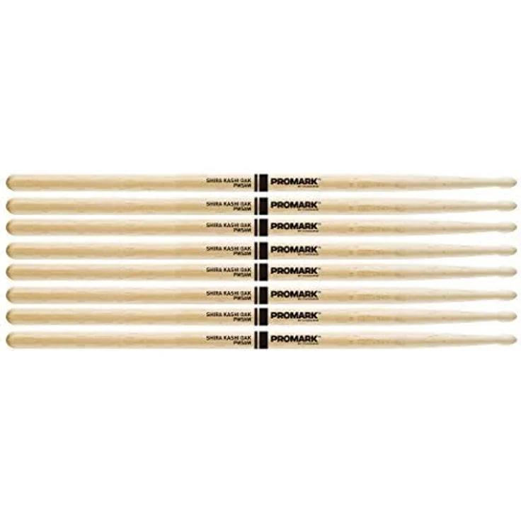 Pro Mark 5A Classic Attack Oak, 4er Bonus Pack Drumsticks mit ovaler Spitze, 40,64 cm Länge, 1,4 cm Durchmesser, Forward Balance – Bild 3