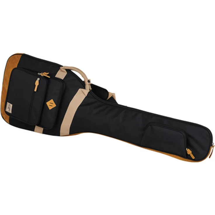 Ibanez IBB541-BK Powerpad Gigbag für E-Bass, 15mm Polsterung, schwarz, mit 4 Zubehörfächern und Rucksackgarnitur