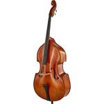 Meister Rubner Double Bass No.62 3/4, Künstlerinstrument in Gambenform mit massiver Fichtendecke und goldbrauner Handlackierung, D-Mensur 104,5 cm