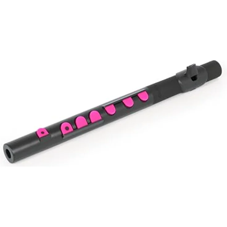 Nuvo TooT 2.0, Querflöte in schwarz-pink mit geradem Kopfstück und Silikonklappen – Bild 2
