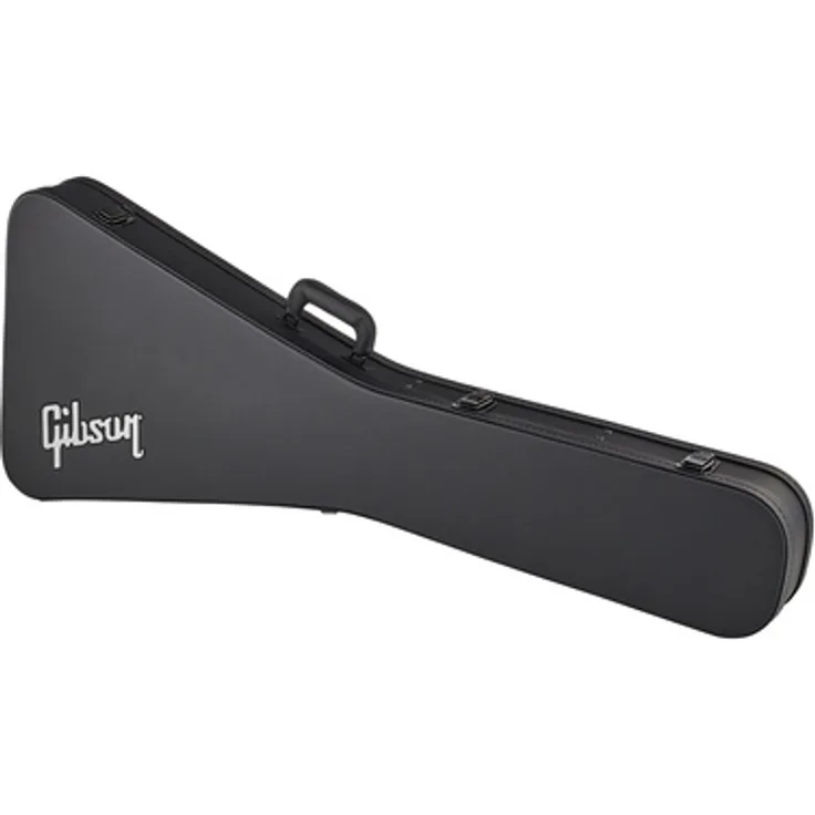 Gibson Flying V Case Modern, Gitarrenkoffer für Flying V Modelle, schwarz mit Zubehörfach und 4 robusten Verschlüssen