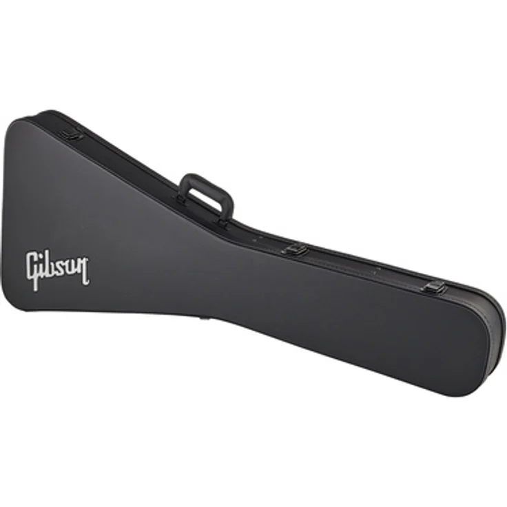 Gibson Flying V Case Modern, Gitarrenkoffer für Flying V Modelle, schwarz mit Zubehörfach und 4 robusten Verschlüssen
