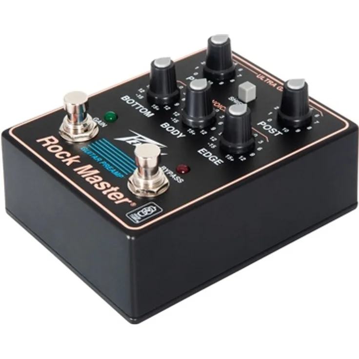 Peavey Rock Master Preamp Pedal, Gitarren-Effektgerät mit TransTube-Technologie, aktivem 3-Band-EQ und Gain-Boost-Schalter