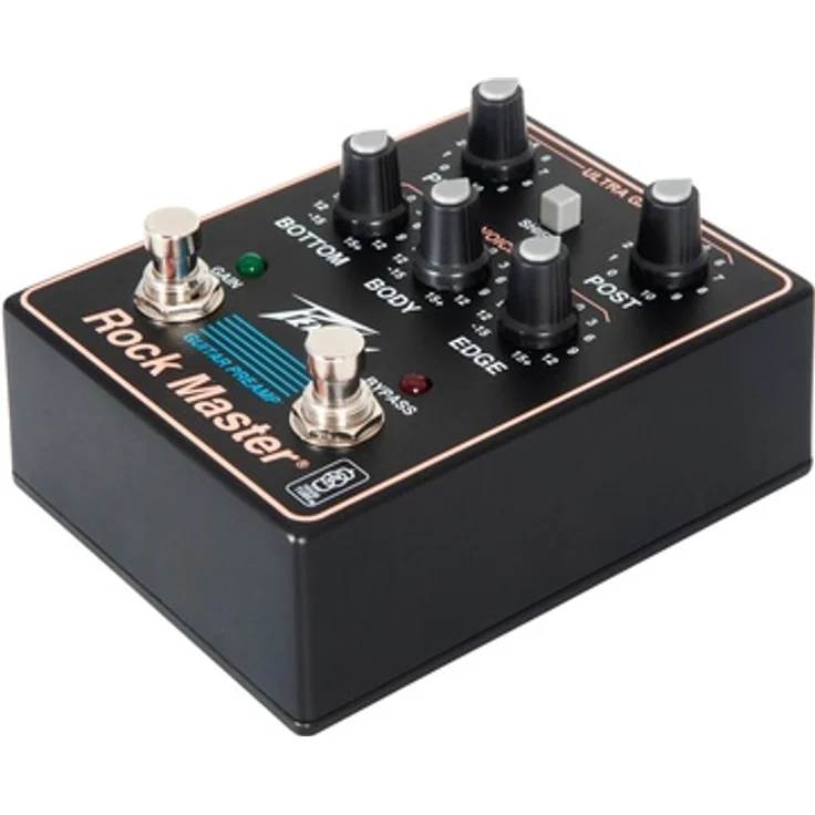 Peavey Rock Master Preamp Pedal, Gitarren-Effektgerät mit TransTube-Technologie, aktivem 3-Band-EQ und Gain-Boost-Schalter