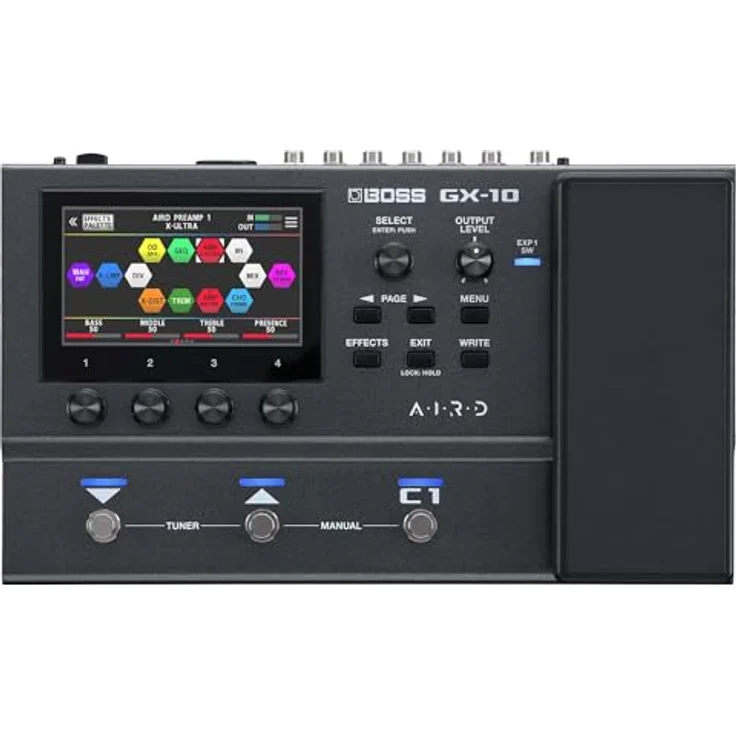 Boss GX-10, Gitarren-Multieffektpedal mit 198 Speicherplätzen, Touchscreen und AIRD-Technologie – Bild 1