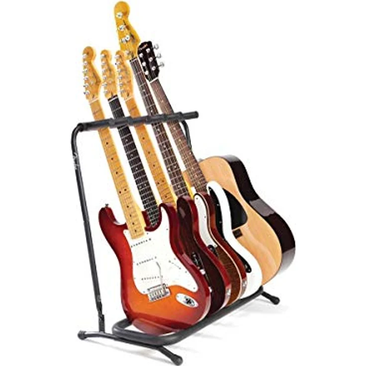Fender Multi Gitarrenständer für 5 Gitarren, faltbar mit dicker Schaumstoffpolsterung – Bild 1