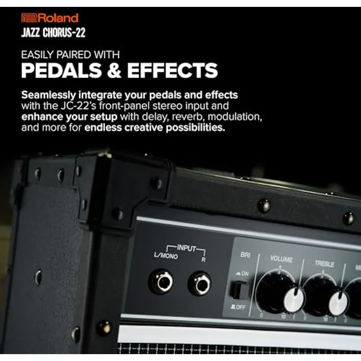 Roland JC-22, E-Gitarren-Combo mit 30-Watt Stereo-Verstärker, Chorus und Reverb Effekten, kompakt – Bild 5