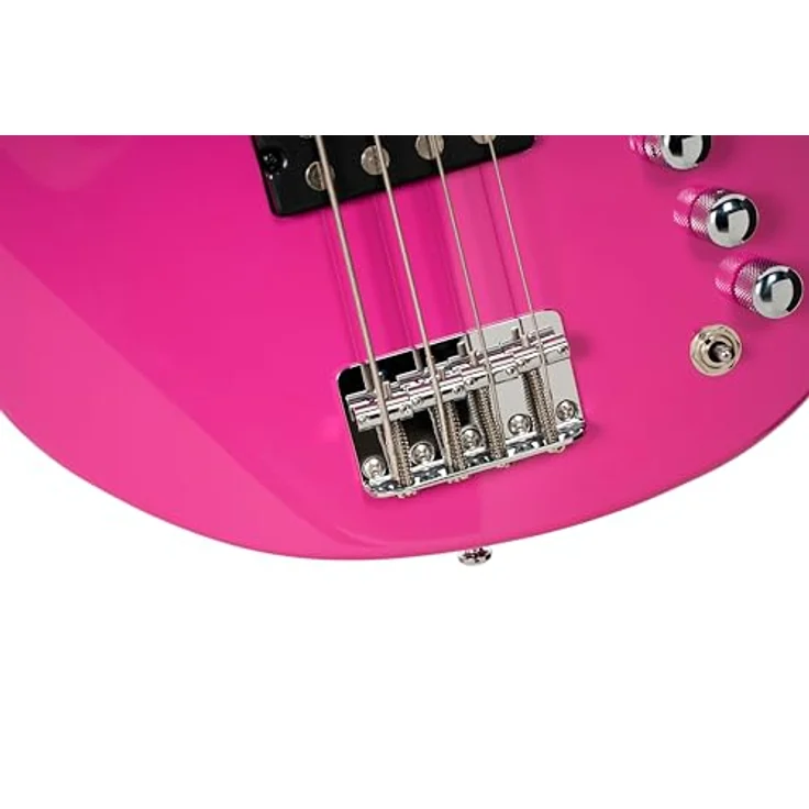Cort GB Short Scale FDP, E-Bass mit Pappel-Korpus, geröstetem Ahorn-Hals, 22 Jumbo Bünden, aktivem Markbass Preamp, Fandango Purple – Bild 10