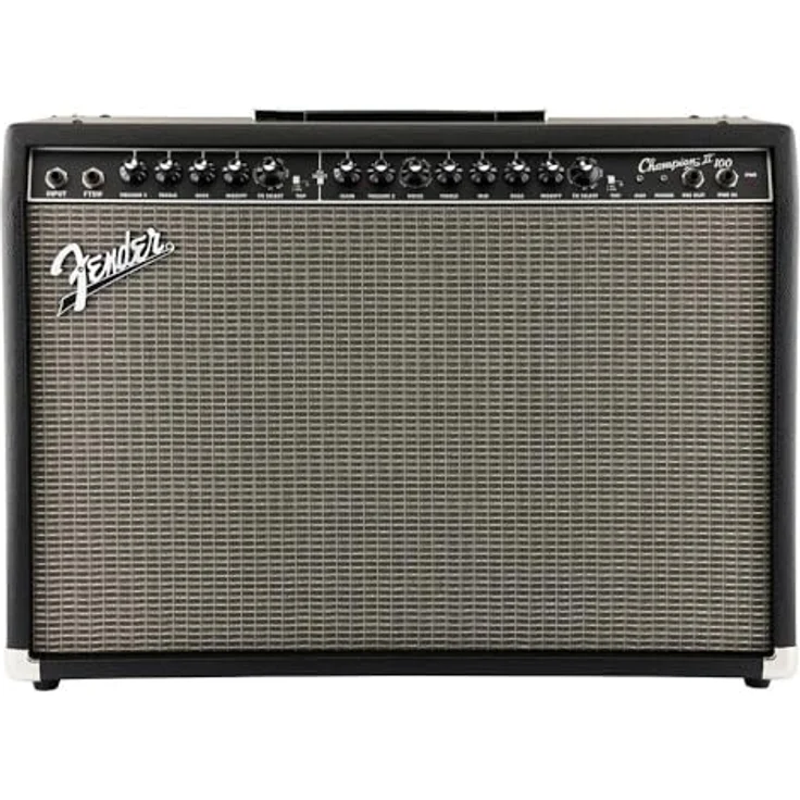 Fender Champion II 100, Combo-Verstärker für E-Gitarre mit 100 Watt, 2x12" Lautsprechern, schwarz – Bild 1