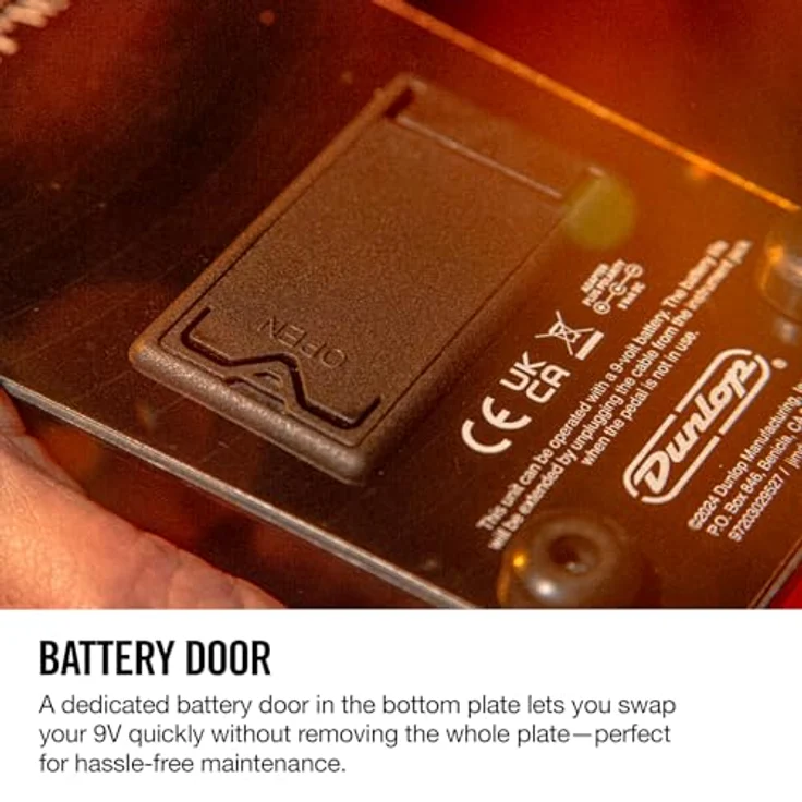 Dunlop Zakk Wylde Cry Baby Wah, WahWah-Pedal mit erweitertem Low-End, Silber-grau – Bild 7