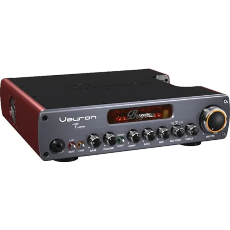 Bugera BV1001T Veyron Bass Head, Hybrid-Toppteil mit 2000 Watt, Röhrenvorstufe, Optical Compressor, 3-Band EQ, FX Loop, AUX und Kopfhörer Ausgang – Bild 3