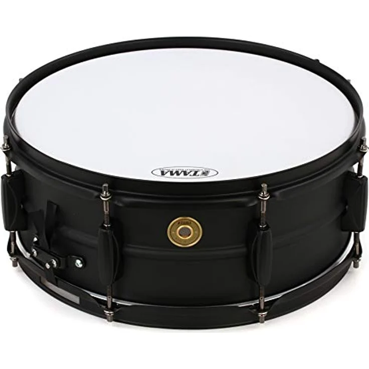 Tama 14"x5,5" Metalworks Black Steel Snare Drum, 1,2mm Stahlkessel mit matte Black Finish und schwarzer Kesselhardware – Bild 1