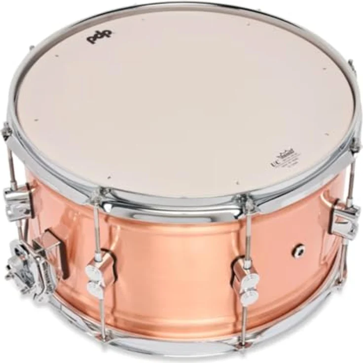 DW PDP 14"x08" Concept Copper, Snare Drum mit 1,2 mm Kupferkessel und Satin Brushed Copper Finish – Bild 4