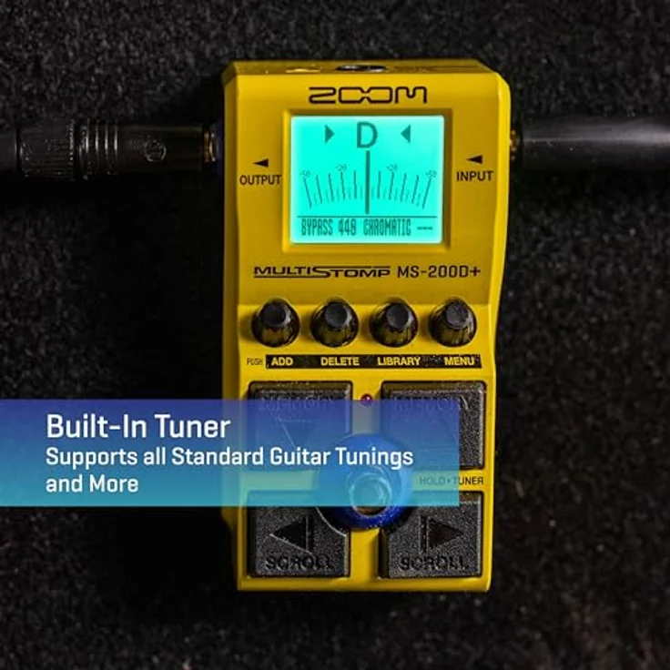 Zoom MS-200D+, Gitarren-Multieffektpedal mit 164 Effekten und App-Erweiterung, robustes Metallgehäuse – Bild 4