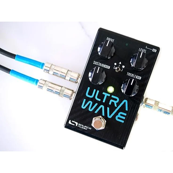 Source Audio Ultrawave Multiband Processor, Effektpedal mit 44 wählbaren Distortion-Effekten, grafischem 8-Band EQ und Dual Channel Kompressor, gebürstetes Aluminium-Gehäuse – Bild 3