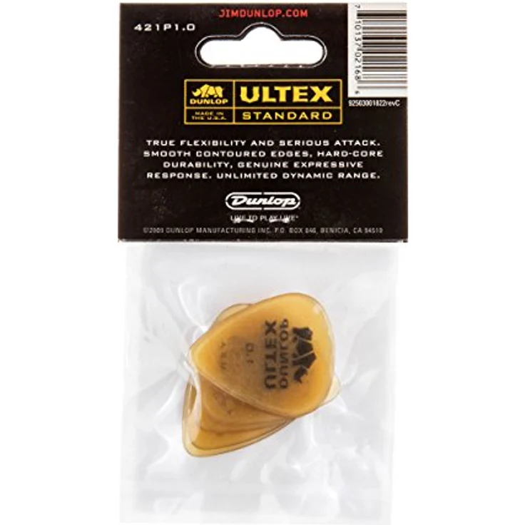 Dunlop Ultex 421 Picks 1.0, 6er Pack Standard Player Plektren – Bild 3