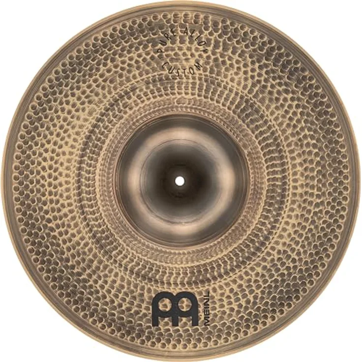 Meinl 21" Pure Alloy Custom Super Bell Ride, Schlagzeugbecken mit Smoke Bronze Finish, heller Ton und langem Sustain für Metal und Rock