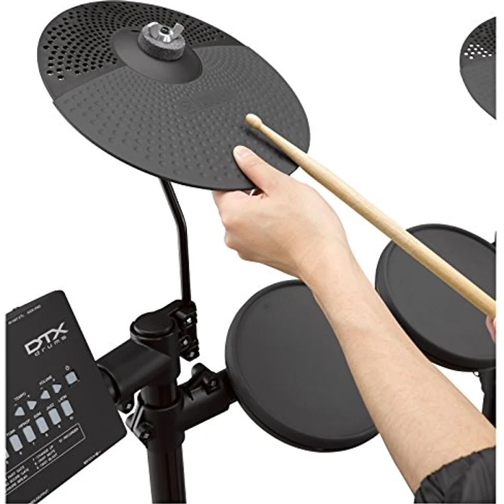 Yamaha DTX402K E-Drum Set mit DTX402 Drum Modul, 287 Sounds, 10 User Kits, USB MIDI Anschluss, 4x 7,5" Pads, 1x KU100 Kick Pedal, 3x 10" Beckenpads – Bild 7