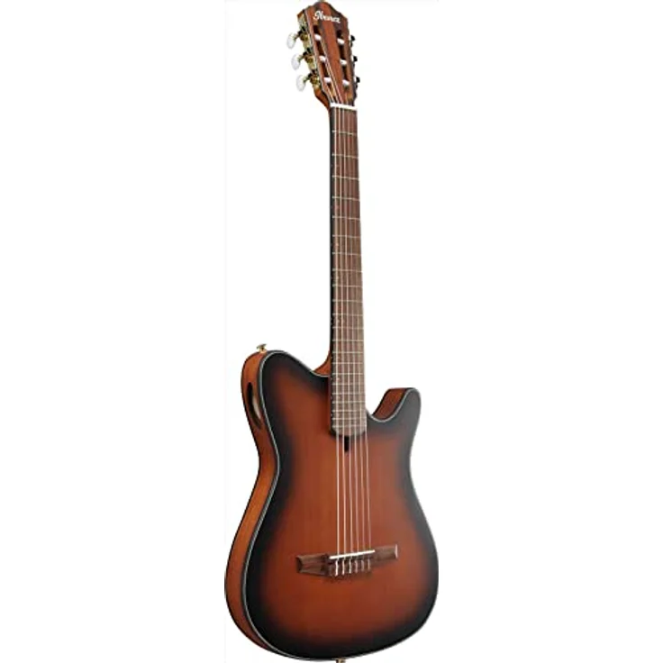 Ibanez FRH10N-BSF, Konzertgitarre mit massiver Sitka-Fichtendecke, Sapele-Korpus, Cutaway, Brown Sunburst Flat – Bild 3