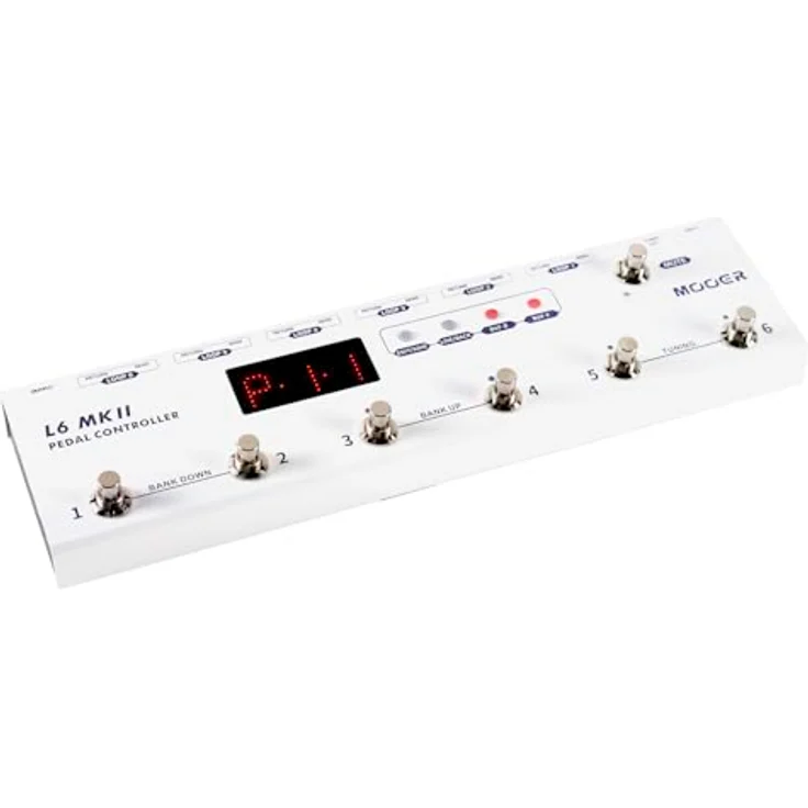 Mooer Pedal Controller L6 MKII, programmierbarer 6-Kanal Loop Switcher mit 36 Presets und integriertem Stimmgerät – Bild 3