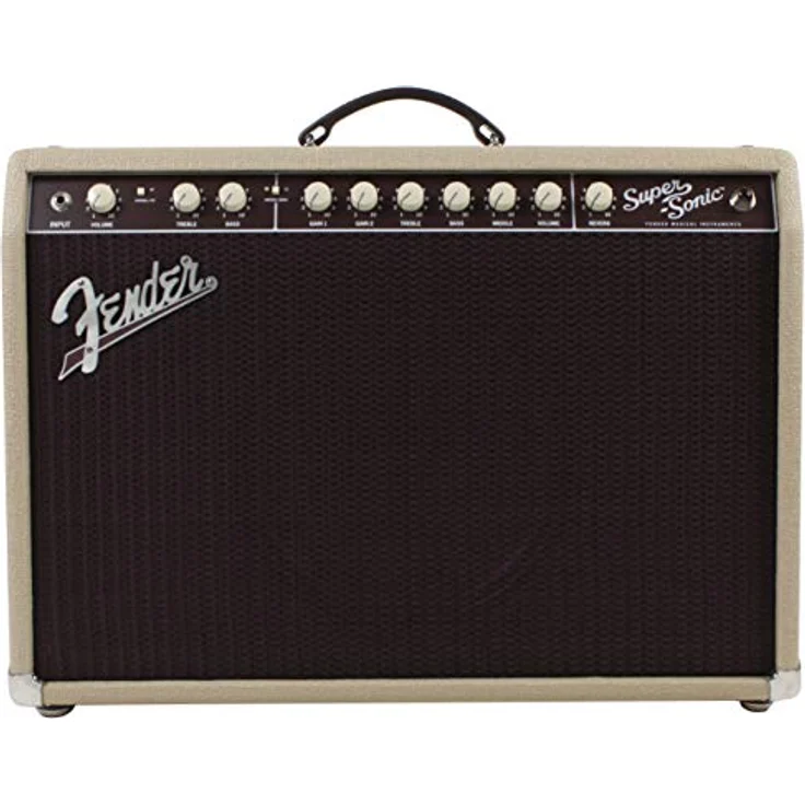 Fender Super-Sonic 22 Combo Blonde, E-Gitarren-Combo mit 22 Watt, 1x12" Lautsprecher, 2 Kanäle, Röhrenverstärkung – Bild 2
