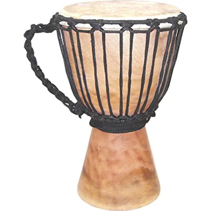 Terré Djembe geölt 40 cm, handgefertigte Mahagoniholz-Trommel mit Ziegenlederbespannung – Bild 1