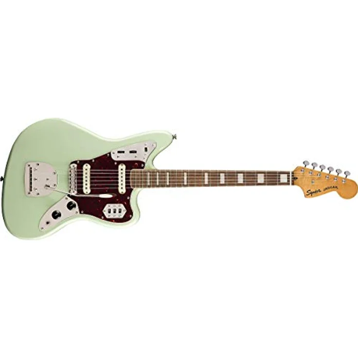 Squier by Fender Classic Vibe 60er Jazzmaster E-Gitarre, Surf Green, vintage-getöntes Hals-Finish, Alnico-Tonabnehmer, normale Größe – Bild 2