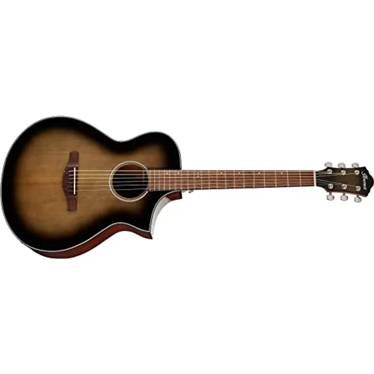 Ibanez AEWC11-TCB, Westerngitarre mit Fichtendecke, Sapele Boden und Zargen, Fishman Tonabnehmer, Transparent Charcoal Burst