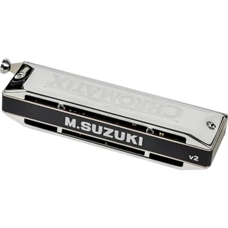 Suzuki SCX-48 Chromatix G, chromatische Mundharmonika mit 12 Kanzellen, G-Stimmung, verchromte Deckelplatten und Phosphor Bronze Stimmplatten – Bild 4