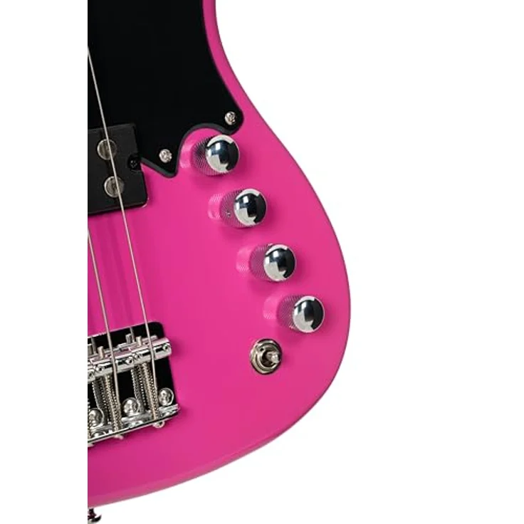 Cort GB Short Scale FDP, E-Bass mit Pappel-Korpus, geröstetem Ahorn-Hals, 22 Jumbo Bünden, aktivem Markbass Preamp, Fandango Purple – Bild 9