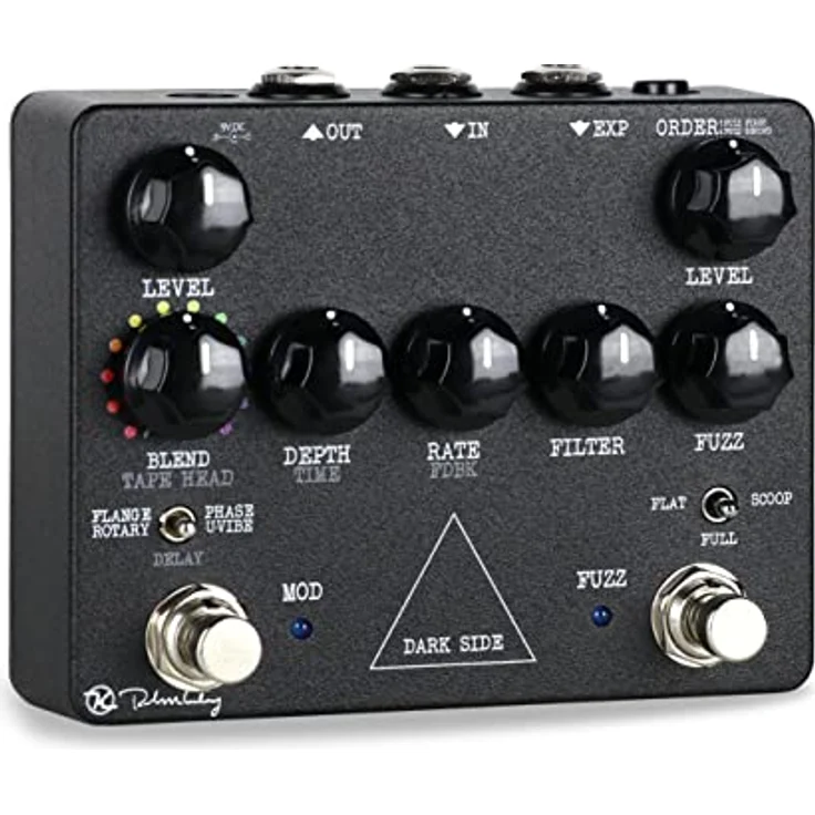 Keeley Dark Side V2, Overdrive-Pedal mit Fuzz, Phaser, Uni-Vibe, Flanger, Delay und True Bypass – Bild 2